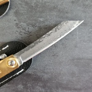 Coltello da tasca - Modello Higonokami - 16cm - Damasco