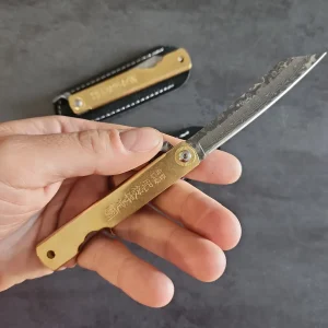 Coltello da tasca - Modello Higonokami - 16cm - Damasco