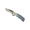 COLTELLO RICHIUDIBILE CON FODERO MANICO IN G10 LAMA SEGHETTATA- THIRD