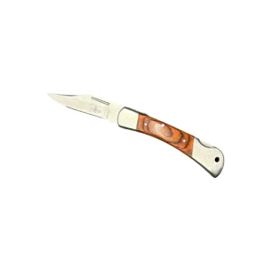 COLTELLO RICHIUDIBILE CON BLOCCO LAMA - MANICO IN LEGNO PAKKAWOOD - TH