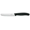 COLTELLO TAVOLA NERO SEGHETTATO PUNTA TONDA - VICTORINOX