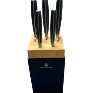 CS - CEPPO IN LEGNO CON COLTELLI FORGIATI