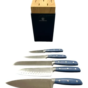 CS - CEPPO IN LEGNO CON COLTELLI FORGIATI