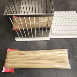 Cubo per 100 Arrosticini - in acciaio Inox