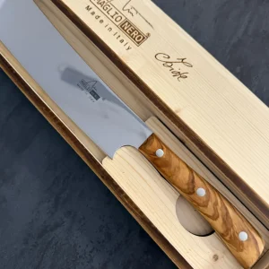 MAGLIO NERO - COLTELLO SCIMITARRA BBQ - 30CM ULIVO SPARTACUS