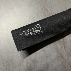 ROTOLO PORTA COLTELLI - ARTIGIANALE - DENIM NERO - MADE IN ITALY 100%