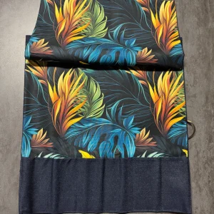 ROTOLO PORTA COLTELLI - ARTIGIANALE - DENIM BLU - MADE IN ITALY 100%