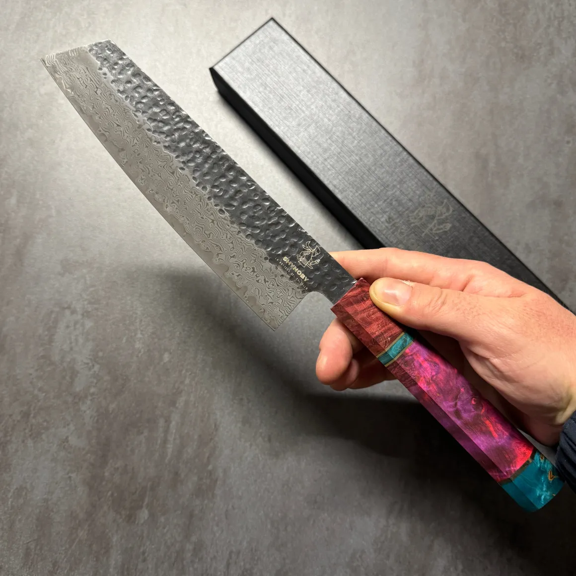 shynoby_hammered_pro__kir_3.webp Shynoby Hammered Pro - Kiritsuke 20cm