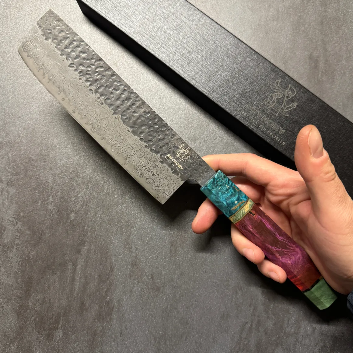 shynoby_hammered_pro__nak_3.webp Shynoby Hammered Pro - Nakiri 18cm
